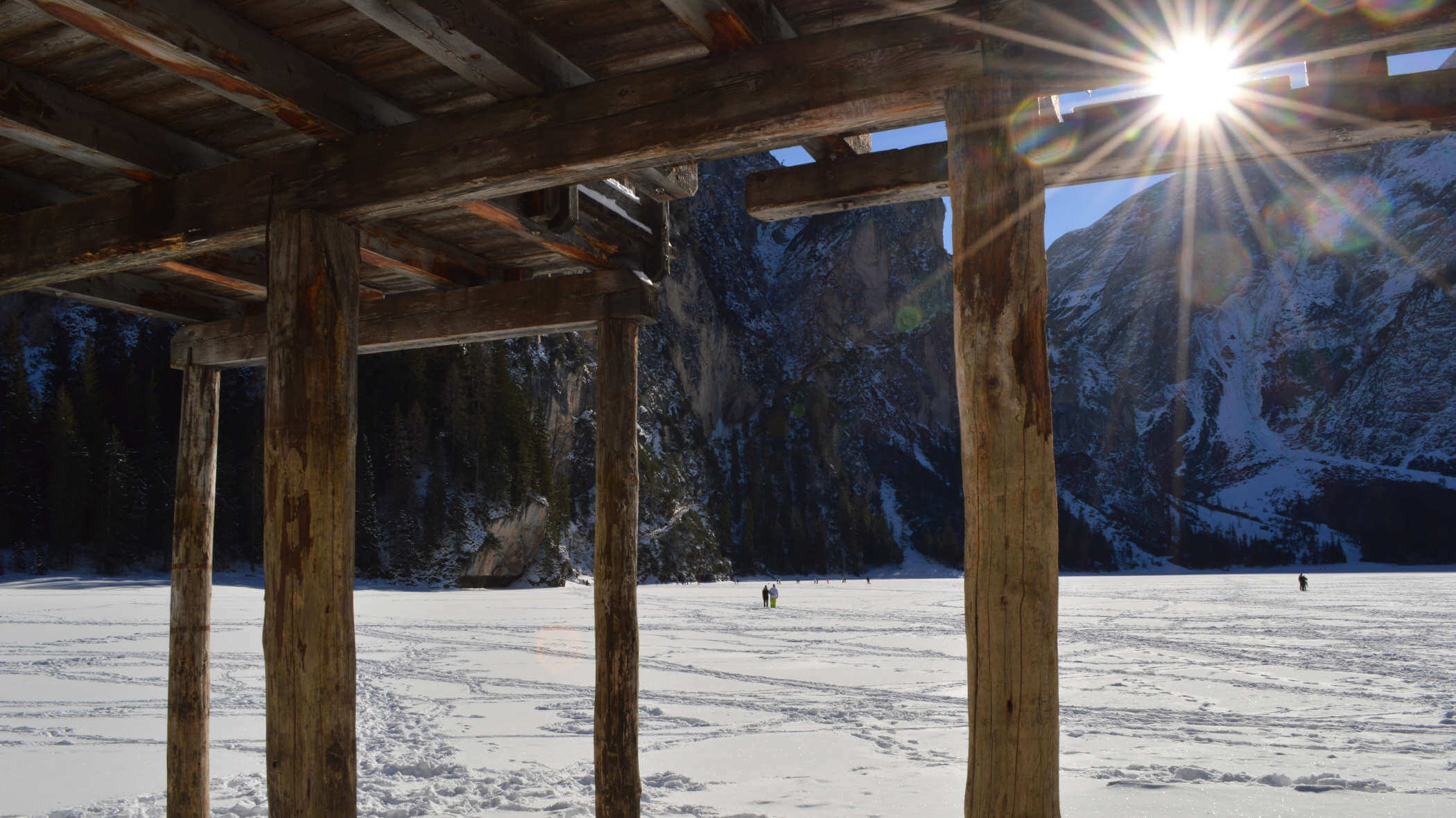 Pragser Wildsee im Winter