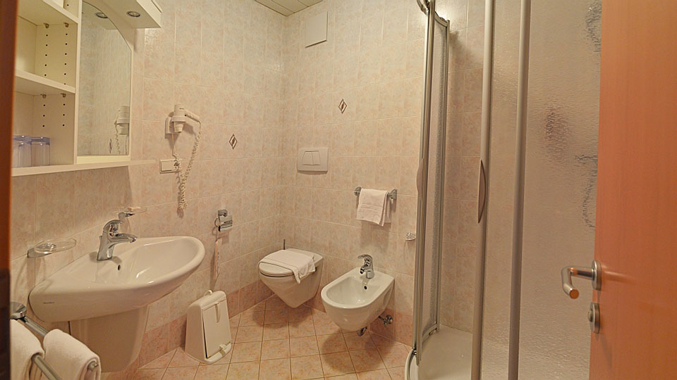 Doppelzimmer Seekofel - Badezimmer